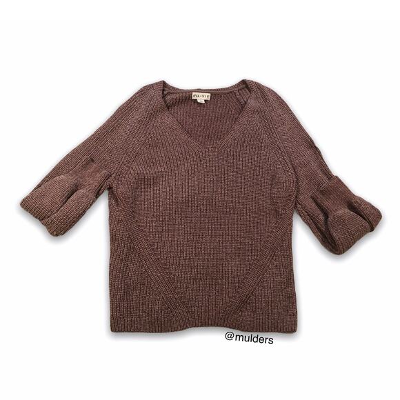 Ava & Viv Light Purple Soft Long Sleeve Sweater - Picture 1 of 9